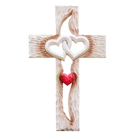 Oooct Carved Wall Decor Resin Love Never Separates Love Great Wall Art Home Living Room Decor