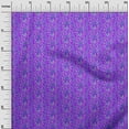 thumbnail image 3 of oneOone Cotton Poplin Purple Fabric Floral Quilting Supplies Print Sewing Fabric By The Yard 42 Inch Wide, 3 of 5