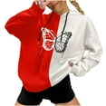 thumbnail image 2 of yoeyez Cute Hoodies for Teen Girls Trendy Warm Teen Girls Casual Sweatshirts Oversized Long Sleeve Color Block Tops, 2 of 6