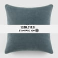 thumbnail image 5 of Noble Linens 2-Pack Cotton Slub Decor Throw Pillows Solids Navy & White, 5 of 8