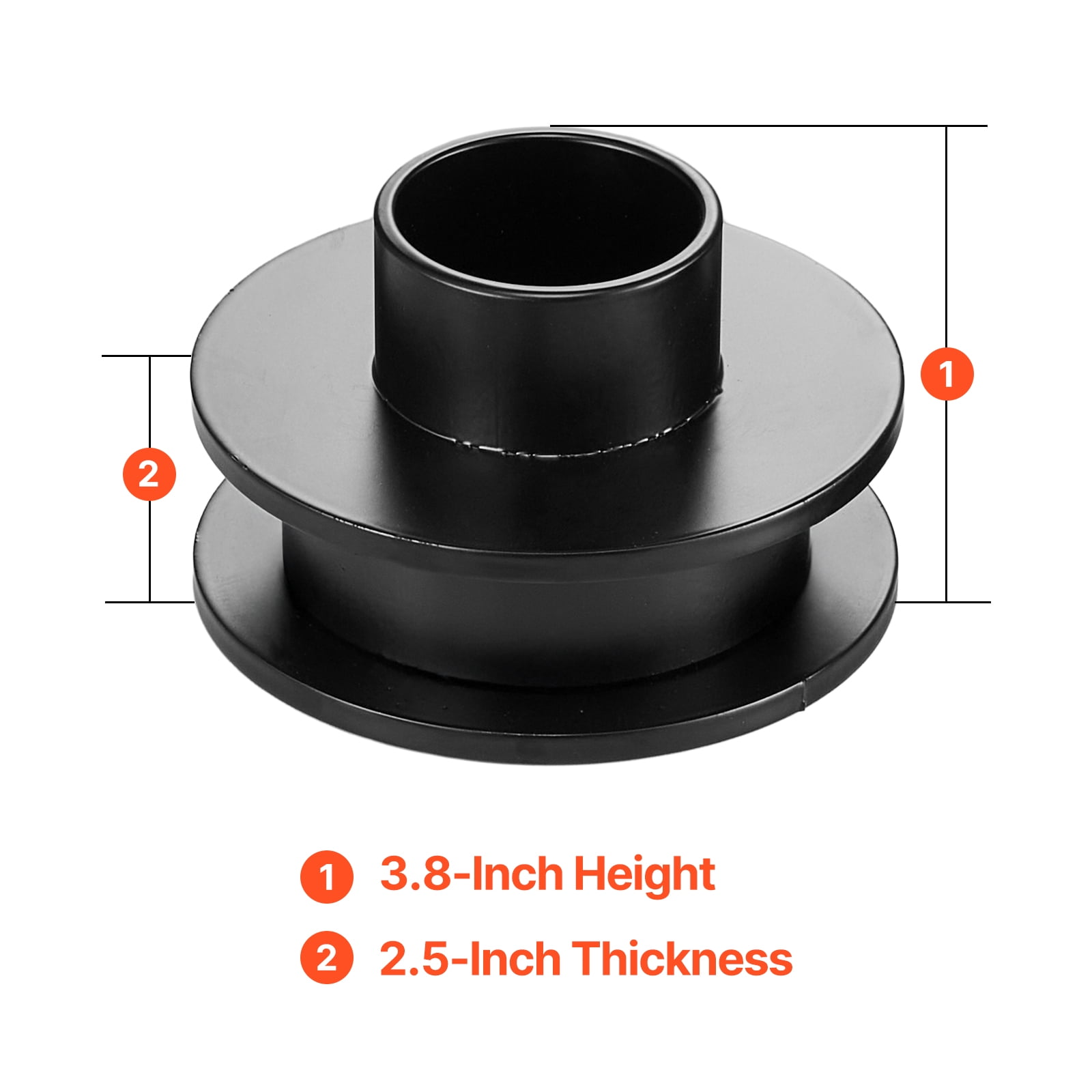 KFFKFF 2.5 Inch Front Leveling Lift Kit for 2011-2023 Ford F250 F350 F450 Super Duty 4WD, Chassis Leveling Kit with Track Bar Bracket, Coil Spacers, Isolators, and Shock Extenders