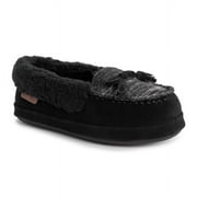 Leather Goods by MUK LUKS Women's Sia Moccasin Slippers 6 - Ebony