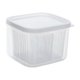 thumbnail image 5 of Caja de almacenamiento de alimentos Clear Produce Saver Clear Multifuncional a prueba de fugas Reutilizable Colador Cesta para gabinetes Encimeras, 5 of 9