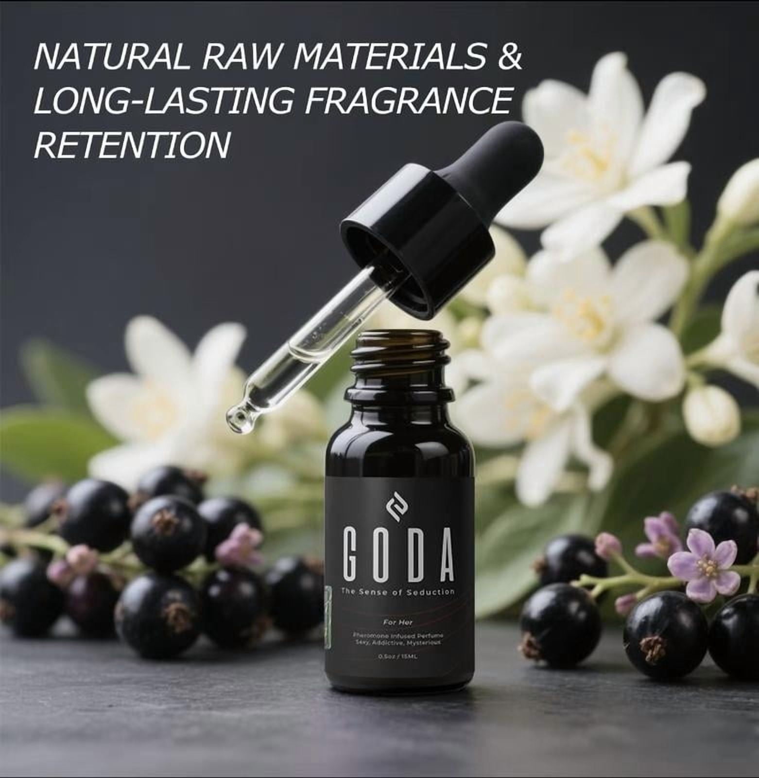 GODA Perfume フェロモンインフューズドオイル エッセンシャルオイル Goda For Her Pheromone Infused Perfume 0.5 fl oz 15ml Vegan