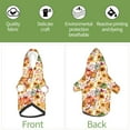 thumbnail image 6 of Cauagu Sunflowers Pumpkins And Autumn Leaves Pattern Winter Pet Hoodie Sweatshirts- Dog Hoodie Sweater with Leash Hole - Cute Dog Hoodie - Pet Clothes Puppy Cat Custume -Medium, 6 of 8