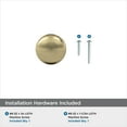 thumbnail image 4 of Amerock Edona 1-1/4 inch (32mm) Diameter Golden Champagne Cabinet Knob - 25 Pack, 4 of 5