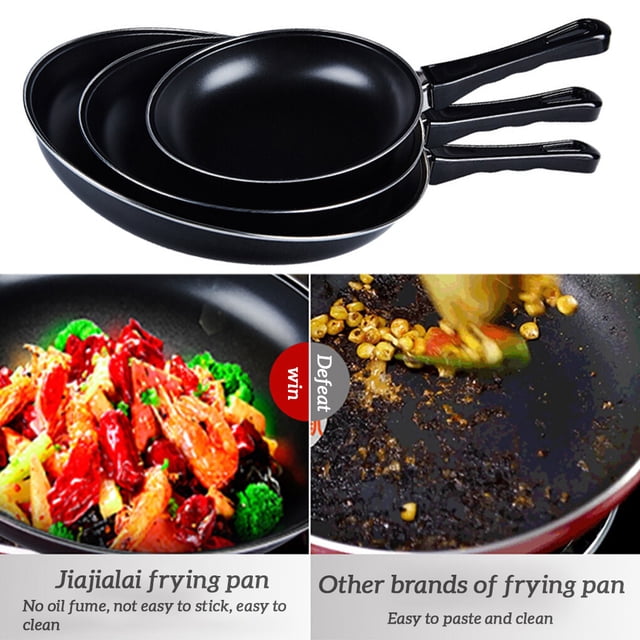 Frying Pan Non-stick Mini Thick Steak Flat Non-stick Pan Pan Iron Pancake Egg Fryer Kitchen Cookware, 20cm