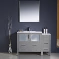 thumbnail image 3 of Fresca Torino 48" Gray Oak Modern Bathroom Vanity w/ Side Cabinet & Integrated Sink, 3 of 5