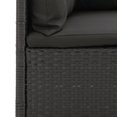 thumbnail image 4 of vidaXL 3 Piece Garden Lounge Set with Cushions Grey Poly Rattan, 4 of 5