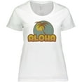 thumbnail image 3 of Inktastic Aloha Palm Women's Plus Size T-Shirt, 3 of 5
