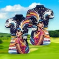 thumbnail image 6 of HOMYGIFTS Women’s Artistic Golf Polo Shirt – Vibrant Mosaic Golfer Design, 6 of 8