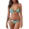 thumbnail image 1 of Fotbe World Map With Animals Landmarks Traje de Baño para Mujer de Dos Piezas – Bikini Sexy de Tirantes Tipo Halter con Diseño Triangular, 1 of 6