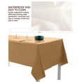 thumbnail image 4 of Hmgxay Disposable Tablecloth, Plastic Party Cover for Events, Oil and Water Resistant Table Protector, Single Use Table Linen for Easy Cleanup(Brown), 4 of 6