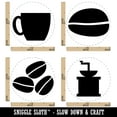 thumbnail image 2 of Coffee Grinder Beans Mug Cup Rubber Stamp Set for Scrapbooking Crafting Stamping - Medium 1 Inch, 2 of 7