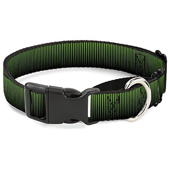 buckle-down vertical stripes transition black yellow martingale dog collar