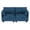 Loveseat-Blue, variant on Modern L Shape Sectional Sofa, 4 Seaters Large Modular Couch with Ottoman and Storage Pockets for Living Room Office Apartment