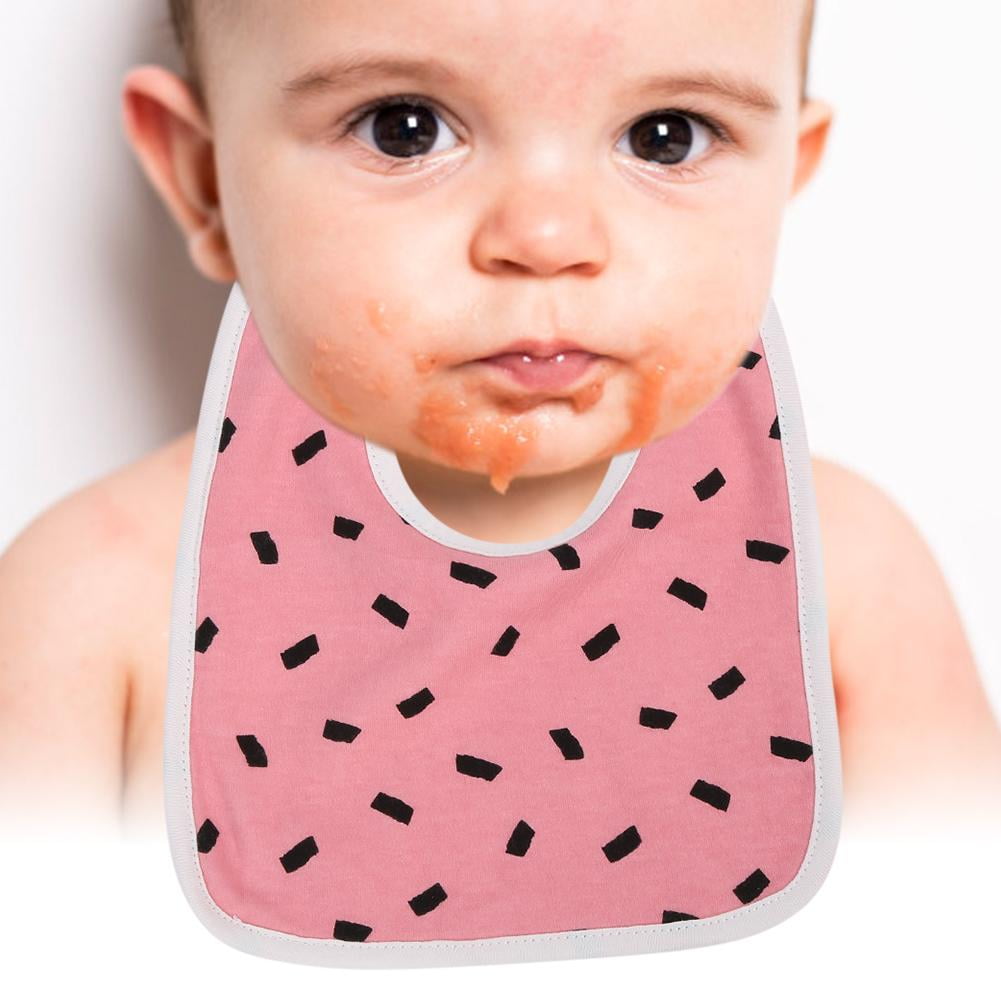 LYUMO Cotton Bibs Newborn Baby Toddler Bib Burp Cloth Soft Snap Bib