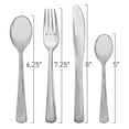 thumbnail image 3 of Smarty Shiny Metallic Silver Disposable Plastic Dinner Spoons 600ct, 3 of 6
