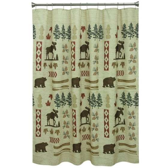 Moose And Bear Parade Shower Curtain Com