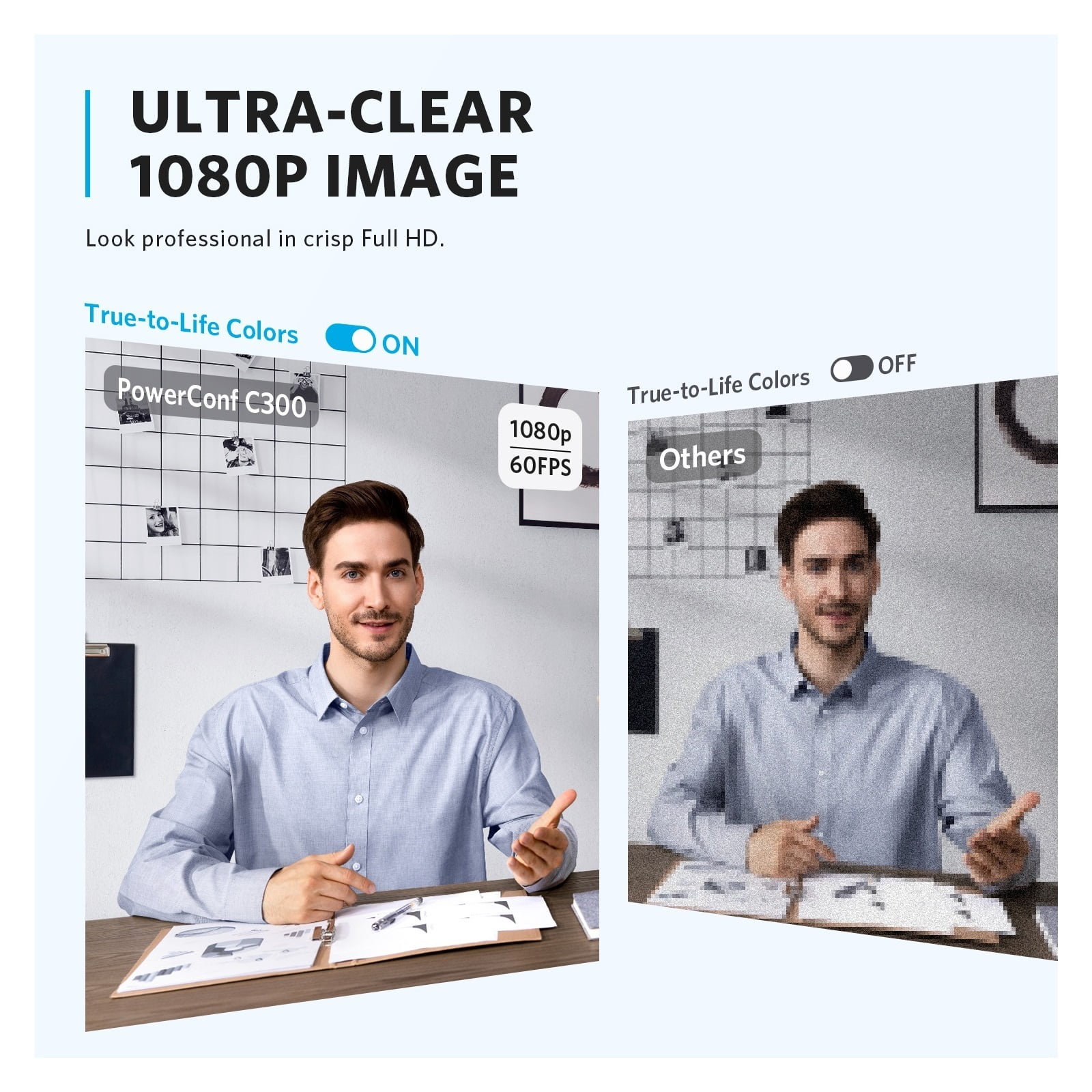 Webcam Full HD Webcam, Framing Autofocus, Webcam 1080p Mini Camera With Noise-Cancelling Microphones For Conferencing ,HD Video