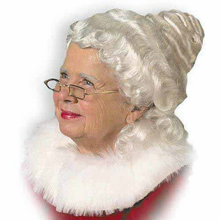 Mrs. Claus Wig Adult Halloween Costume Accessory