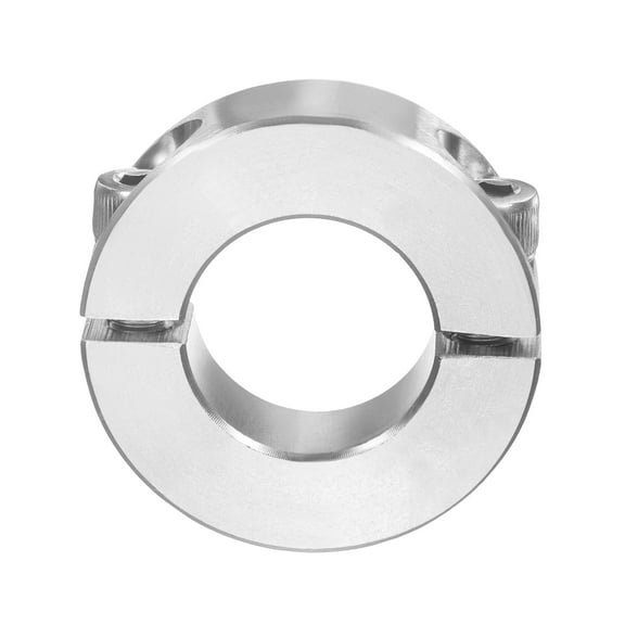 Uxcell Double Split Shaft Collar 3/4" Bore, Two Piece Clamping Collar 1-1/2" OD 1/2" Thickness, 303 Stainless Steel Set Screw Split Collar