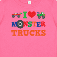 thumbnail image 4 of Inktastic I Love Monster Trucks Boys or Girls Baby T-Shirt, 4 of 5