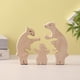 thumbnail image 4 of Regalo y Moderno para el Día de la Madre, Familia de Osos, Adornos Artesanales de Madera para Madre e Hijo, 4 of 5