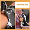 thumbnail image 2 of Miangastore Metal Key Ring Silver 5Pcs 4.3x1.3x0.4In Decorative Bag Charm, 2 of 9