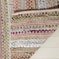 thumbnail image 4 of SAFAVIEH Montauk Darion Striped Cotton Runner Rug, Pink/Multi, 2'3" x 8', 4 of 7