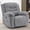 Grey2, variant on Ketaiyou Power Swivel Rocker Recliner Chair with Massage, USB and Type-C Port, Large Electric Fabric Rocking Reclining Sofa Chair for Living Room (Brown)