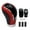 Red Suit 1, variant on 5 Speed Shift Knob 6 Speed Black Weighted Manual Gear Shifter Knobs, Leather Gear Shifting Handle, Automotive Manual Universal Transmission, Interior Automatic Replacement Parts