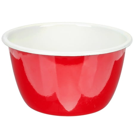 

Enamel Food Bowl Salad Container Soup Serving Bowl Salad Bowl Deep Enamel Bowl