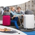 thumbnail image 6 of Stuffable Travel Pillow for Adults | U-Shape Neck Support with Storage Pouch | Fill with Clothes to Save Space | Portable for Flights & Road Trips | 18x90cm, 6 of 6
