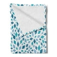 thumbnail image 2 of Teal Soft Flannel Fleece Throw Blanket, Abstract Style Scattered Mosaic Shapes in Blue Tones Rhombus, Cozy Plush for Indoor and Outdoor Use, 50" x 70", Slate Blue Turquoise, by Ambesonne, 2 of 5