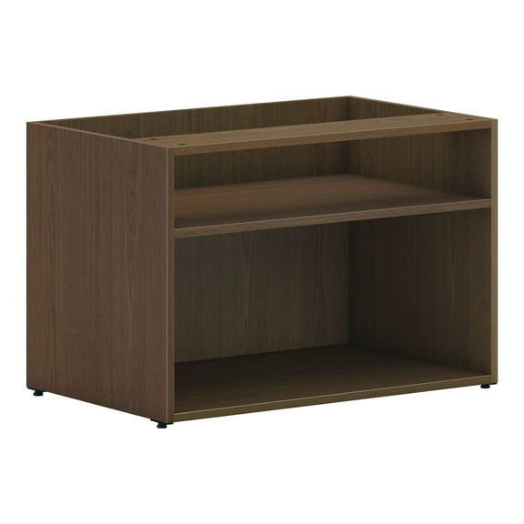 HON Mod 21" Storage Cabinet with 2 Shelves Sepia Walnut LCL3020SLE1