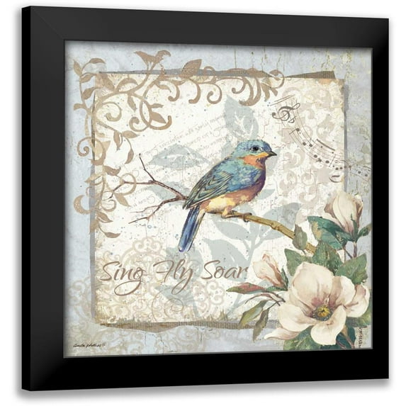 Phillips, Anita 15x15 Black Modern Framed Museum Art Print Titled - Sing Fly Soar - Border