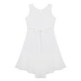 thumbnail image 5 of inhzoy Kids Big Girls Flower Girls Dress Chiffon Rhinestone Bridesmaid Wedding Birthday Party Gowns,Sizes 4-16 White 4, 5 of 9