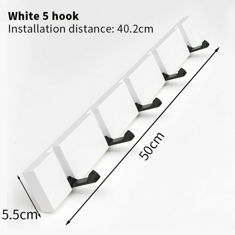 Wooden Wall Mounted Folding Rack Modern Wall Floating Coat Hook Rack –  Space Saving For Home