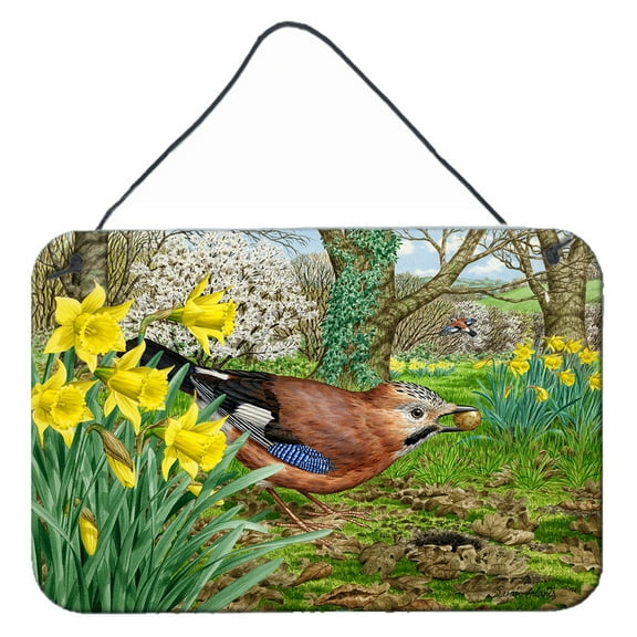 Carolines Treasures ASA2176DS812 Jay Wall or Door Hanging Prints 8x12 multicolor