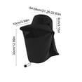 thumbnail image 3 of Btomtd Outdoor Sun Hat with Face & Neck Flap, UPF 50+ Wide Brim Breathable Fishing Hat for Hiking Travel Beach Cycling, Black, 3 of 6