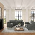 thumbnail image 2 of TOV Furniture Cave Ash Gray Velvet Ottoman, 2 of 6
