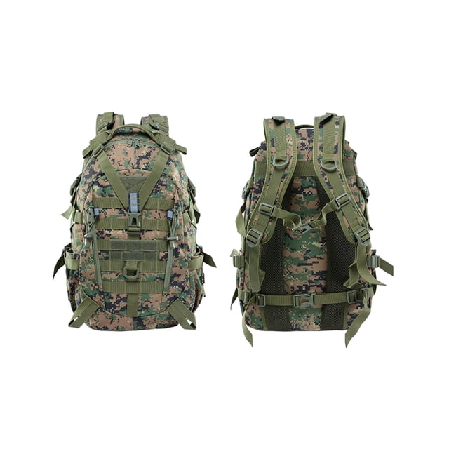 Lksixu Sac à Dos Camouflage Multi-Capacité Fonctionnel, Sac à Bandoulière Double Résistant à l'Eau pour Randonnée Escalade Extérieur