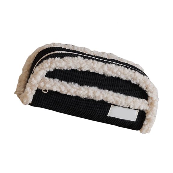 Pencil Pouch Large Capacity Pencil Case Corduroy Pencil Bag Makeup Bag Practical Stationery Bag Makeup Bag Cosmetic Bag