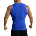 thumbnail image 5 of Mens Compression Tank Top Qiggri Men's Tank Top Solid Color Outdoor Fitness Sports Fine Strip Breathable Tank Top Athletic Tank Top, 5 of 6