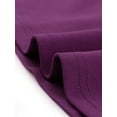 thumbnail image 6 of INSPIRE CHIC Women's Wear to Work Solid Color Sleeveless A-Line Flared Midi Dresses XL Purple, 6 of 7