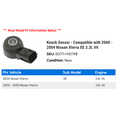 thumbnail image 2 of Knock Sensor - Compatible with 2000 - 2004 Nissan Xterra XE 3.3L V6 2001 2002 2003, 2 of 2