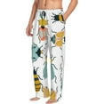 thumbnail image 6 of Pofeuu Colorful Insects Print Men's Pajama Pants, Soft Lounge Pajama Pants with big pockets for Men Plaid Pj Bottoms-Medium, 6 of 6