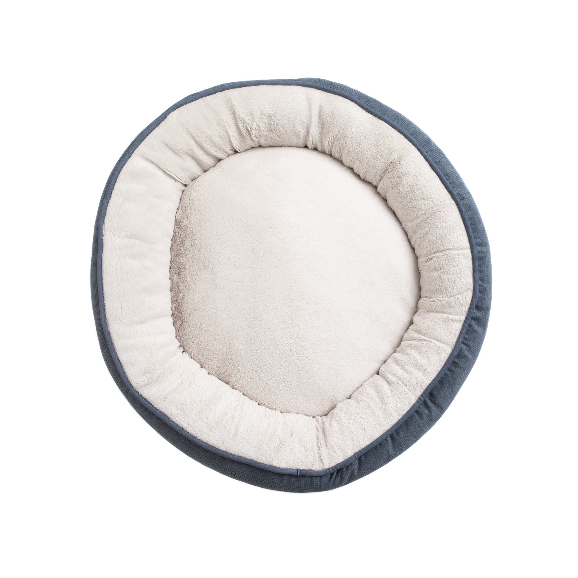 Petmate Round Bolster Dog Bed, Cat Bed, 30 Inch Round, Removable Machine Washable Cover, Assorted Colors