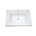thumbnail image 2 of American Imaginations 25-in. W 1 Hole Ceramic Top Set In White Color - Drain Incl. AI-33095, 2 of 9